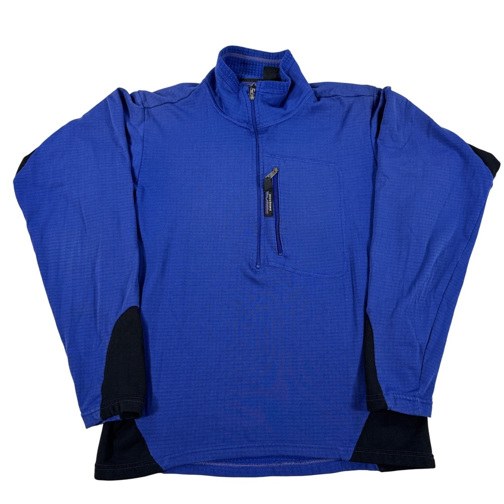 Vintage Patagonia R1 Regulator Thermal Baselayer Pullover Blue Men's S FA99 USA